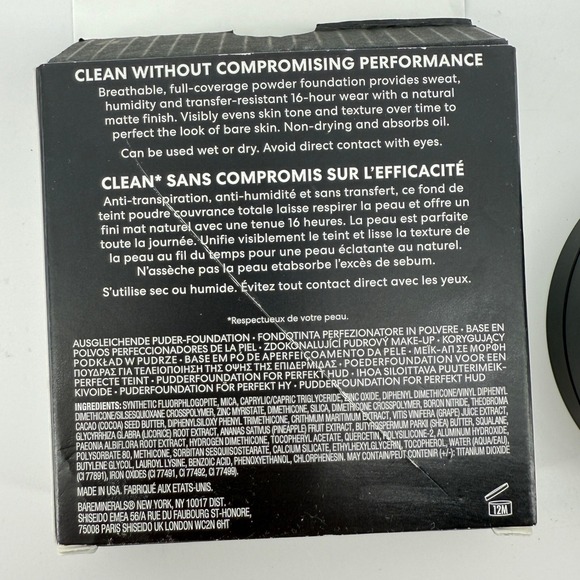 bareMinerals BarePro 16HR Skin-Perfecting Powder Foundation Medium 35 Warm New - Picture 7 of 8